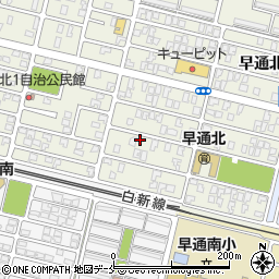 新潟県新潟市北区早通北3丁目2-6周辺の地図