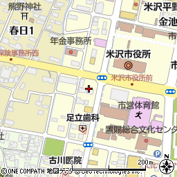 エイブルネットワーク米沢中央店周辺の地図