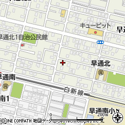 新潟県新潟市北区早通北3丁目2-3周辺の地図