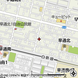 新潟県新潟市北区早通北3丁目2-38周辺の地図