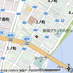 新潟礎町郵便局周辺の地図
