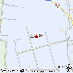 新潟県新発田市上羽津周辺の地図