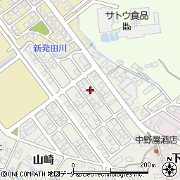 新発田市山崎周辺の地図