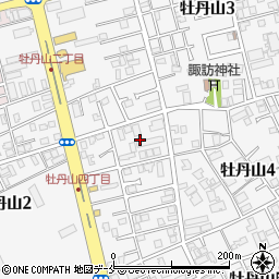新潟県新潟市東区牡丹山4丁目8周辺の地図
