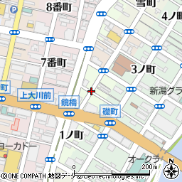 新潟県新潟市中央区花町周辺の地図
