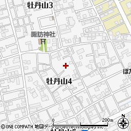 新潟県新潟市東区牡丹山4丁目13周辺の地図