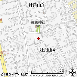 新潟県新潟市東区牡丹山4丁目12周辺の地図