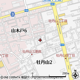 新潟県新潟市東区牡丹山2丁目8周辺の地図