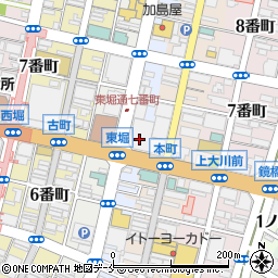 喜多方ラーメン 大安食堂 東堀店周辺の地図