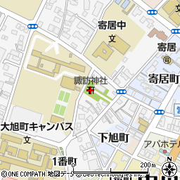 諏訪神社周辺の地図