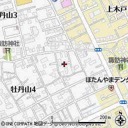 新潟県新潟市東区牡丹山4丁目16周辺の地図