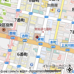 新潟中郵便局（新潟中央郵便局新潟中分室）周辺の地図