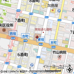 ゆうちょ銀行新潟中店周辺の地図