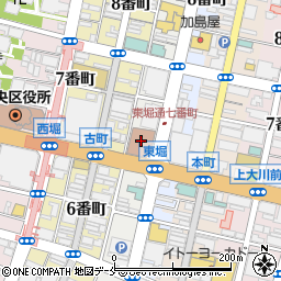 新潟中郵便局周辺の地図