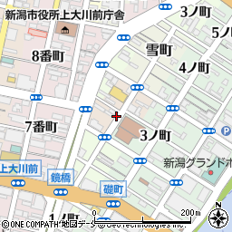 新潟県新潟市中央区月町周辺の地図