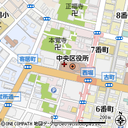 新潟市民プラザ　ホール周辺の地図