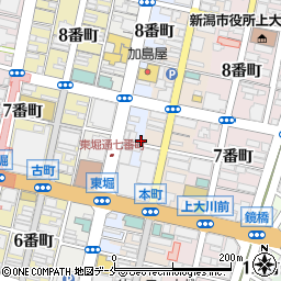 新潟県新潟市中央区東堀前通７番町1078周辺の地図