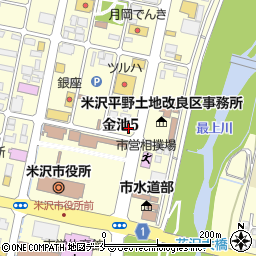 ＡＵＢＥＨＡＩＲ　米沢周辺の地図