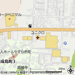 ユニクロ米沢店周辺の地図