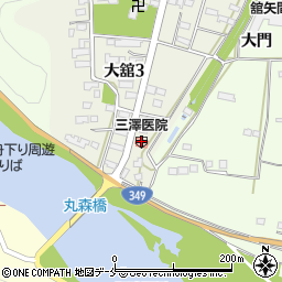 三澤医院周辺の地図