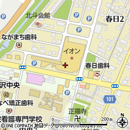 グリーンボックス米沢店周辺の地図