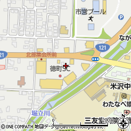 ガレージオフ米沢店周辺の地図