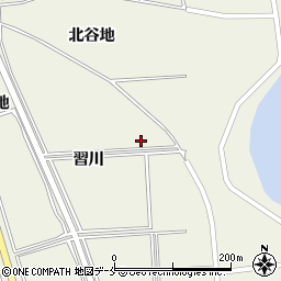 宮城県亘理郡山元町坂元習川周辺の地図