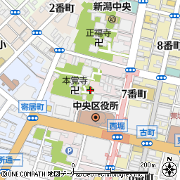 新潟県新潟市中央区西堀通周辺の地図