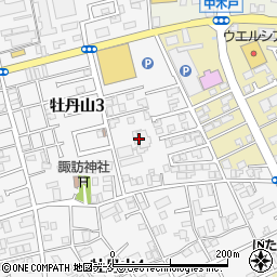 株式会社福田組　牡丹山寮周辺の地図