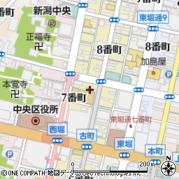 新潟コンピュータ専門学校周辺の地図