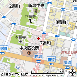 新潟県新潟市中央区西堀通６番町878周辺の地図