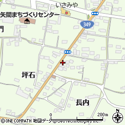 角田土地改良区坪石揚水機場周辺の地図