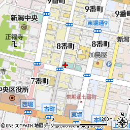 カラオケマイム 古町店周辺の地図
