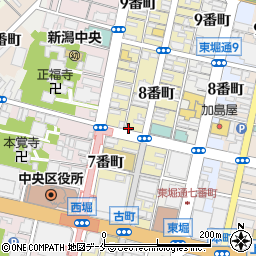 もつ焼 塩田屋 新潟店周辺の地図