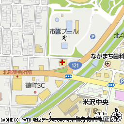 ハードオフ米沢店周辺の地図