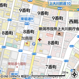 ＮＰＣ２４Ｈ新潟本町通８番町パーキング周辺の地図
