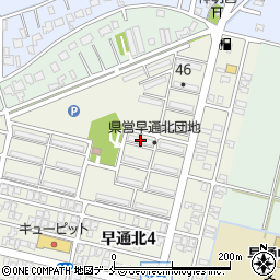県営住宅早通団地第４２号棟周辺の地図
