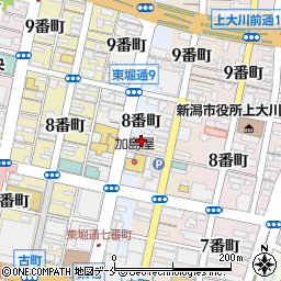 新潟県新潟市中央区東堀前通８番町1372周辺の地図