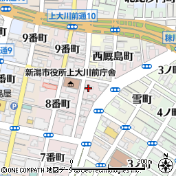 新潟県新潟市中央区南多門町周辺の地図
