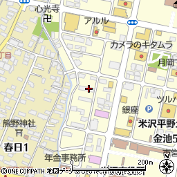 新社会党米沢支部周辺の地図