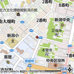 新潟南浜通郵便局周辺の地図