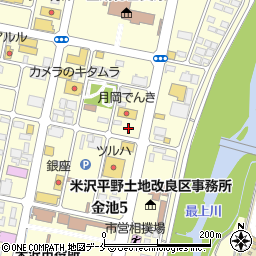 株式会社一条工務店　米沢展示場周辺の地図