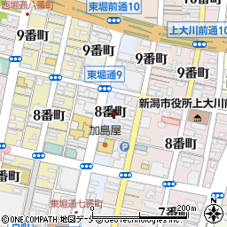 新潟県新潟市中央区東堀前通８番町1375-4周辺の地図