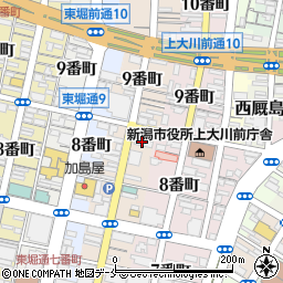 新潟市青色申告会周辺の地図