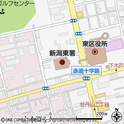 新潟東警察署周辺の地図