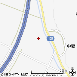 宮城県白石市越河平倉前周辺の地図