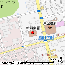 新潟東警察署周辺の地図