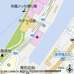 万代島多目的広場　大かま周辺の地図