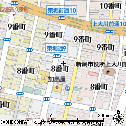 新潟県新潟市中央区東堀前通８番町1378周辺の地図