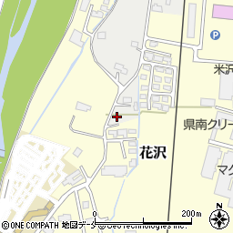 山形県米沢市花沢町3205周辺の地図